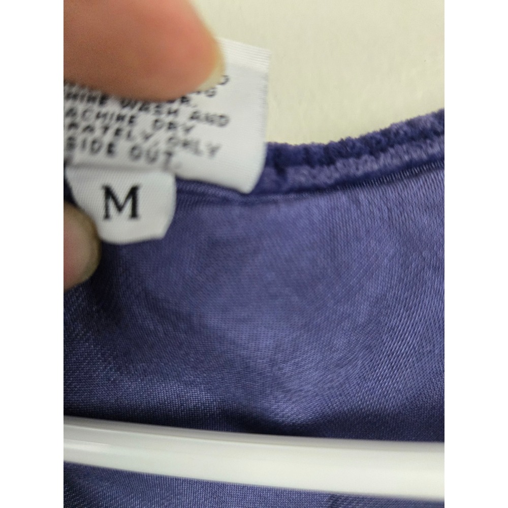 CP Shades Womens Purple Velvet Hand Dyed Rayon‎ Scoop Neck Tank Top Size M - Picture 5 of 9